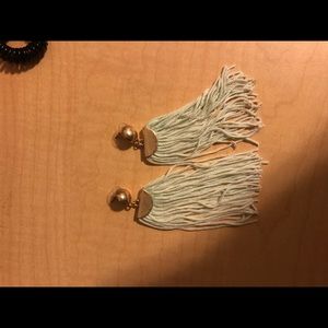 Gold and turquoise earrings